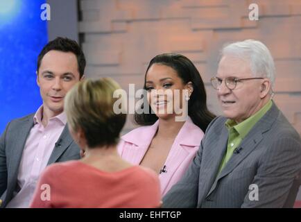 Jim Parsons, Rihanna, Steve Martin out and about for Celebrity Candids - FRI, , New York, NY March 13, 2015. Photo By: Derek Storm/Everett Collection Stock Photo
