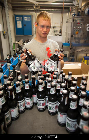 Bottling Section at the Camden Town Brewery London Stock Photo