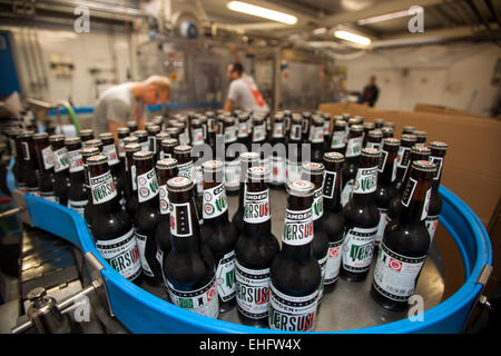 Bottling Section at the Camden Town Brewery London Stock Photo