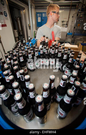 Bottling Section at the Camden Town Brewery London Stock Photo