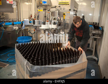 Bottling Section at the Camden Town Brewery London Stock Photo