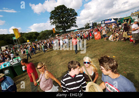 Wide shot of the Big Chill festival 2008. Stock Photo