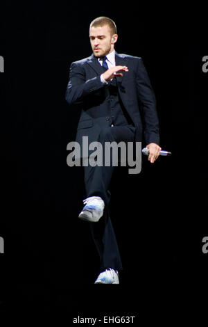 Justin Timberlake live at the O2 Arena London. Stock Photo