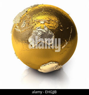 Gold Globe - Australia Stock Photo