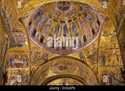 Interior of St Mark's Basilica  in Venice, Italy. Stock Photo