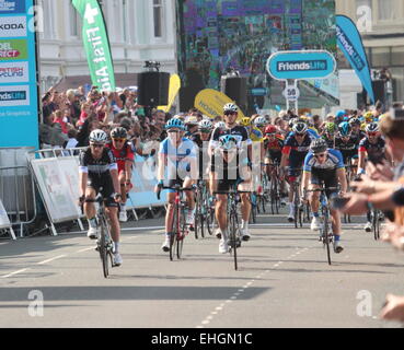 Mark Renshaw wins stage two of The Tour of Britain Featuring: Mark Renshaw Where: Llandudno, United Kingdom When: 08 Sep 2014 Stock Photo