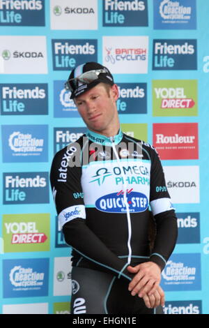 Mark Renshaw wins stage two of The Tour of Britain Featuring: Mark Renshaw Where: Llandudno, United Kingdom When: 08 Sep 2014 Stock Photo