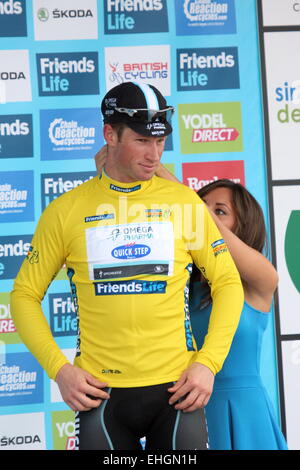 Mark Renshaw wins stage two of The Tour of Britain Featuring: Mark Renshaw Where: Llandudno, United Kingdom When: 08 Sep 2014 Stock Photo