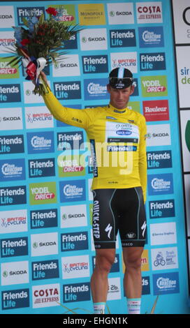 Mark Renshaw wins stage two of The Tour of Britain Featuring: Mark Renshaw Where: Llandudno, United Kingdom When: 08 Sep 2014 Stock Photo