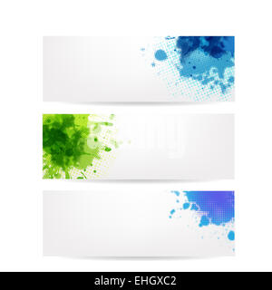 Set Banners With Blob Stock Photo