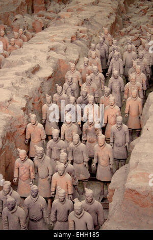 Terracotta Army, archaeological tomb of the first Chinese emperor Qin ...
