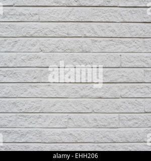 White painted brick wall fragment Stock Photo
