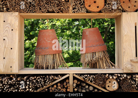 Insect hotel open Stock Photo