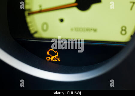 Check engine warning light - USA Stock Photo - Alamy