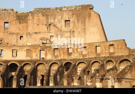 Internal side of Colosseum Stock Photo