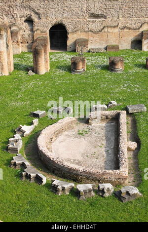 Thermae baths in the Palatine hill of Rome Stock Photo