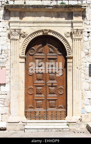 Medieval front door Stock Photo