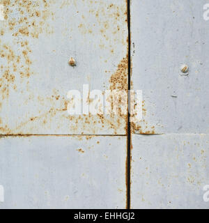 Rusty metal sheets fragment Stock Photo