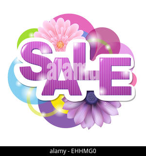 Sale Poster With Gerber Stock Photo