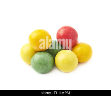 Pile of colorful chewing gum balls Stock Photo