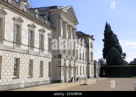 West facade, Woburn Abbey, Bedfordshire, England, Great Britain, United Kingdom, UK, Europe. Stock Photo