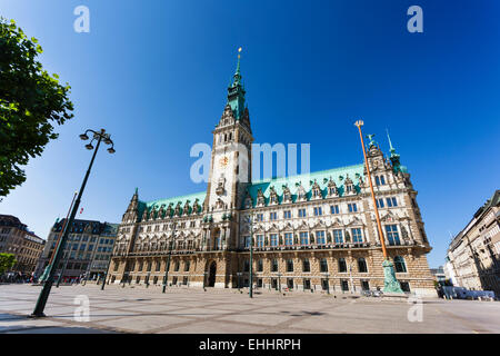 The famous town hall in Hamburg, Germany Stock Photo