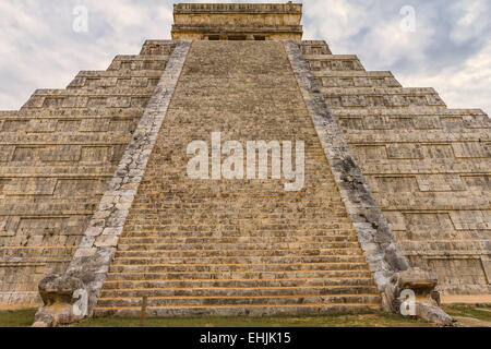 Chichen Itza Pyramid Mexico Stock Photo