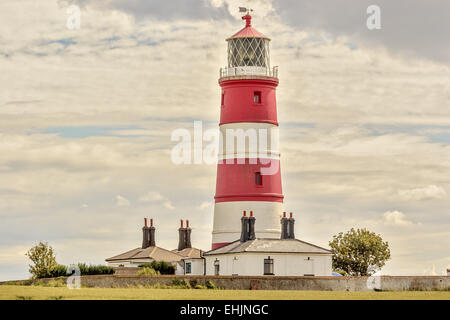 UK Norfolk Happisburgh Lighthouse Stock Photo