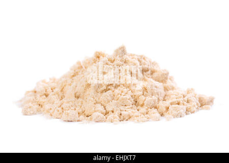 A heap of organic gluten-free low carb coco nut flour. Stock Photo