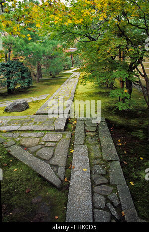 The City of Kyoto is a unique reserve for ancient Zen gardens and shrines that are over nine hundred years old. Stock Photo