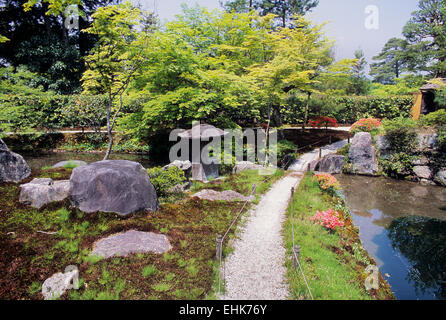 The City of Kyoto is a unique reserve for ancient Zen gardens and shrines that are over nine hundred years old. Stock Photo