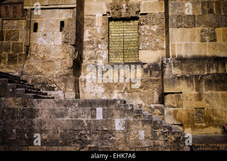 Mezquita Cathedral (The Great Mosque) ancient facade in Cordoba, Andalusia, Spain. Stock Photo