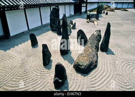 The City of Kyoto is a unique reserve for ancient Zen gardens and shrines that are over nine hundred years old. Stock Photo