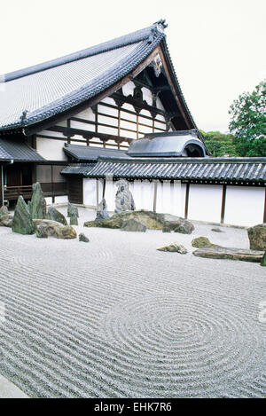 The City of Kyoto is a unique reserve for ancient Zen gardens and shrines that are over nine hundred years old. Stock Photo