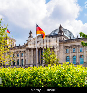 The Reichstag building (1884-1894) seat of the German parliament, designed by Paul Wallot, Berlin, Germany Stock Photo