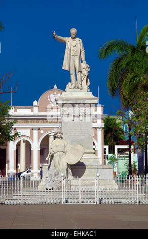Statue Jose Marti (build 1906), Cienfuegos, Cuba Stock Photo