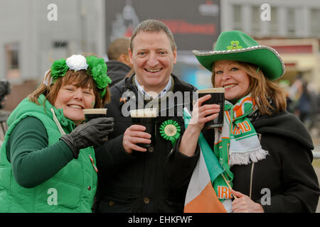 St Patrick's day parade in Birmingham UK Stock Photo - Alamy