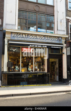 External image of Regent Sounds Studio, Denmark Street, London Stock Photo