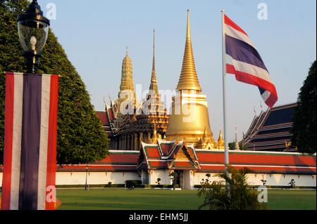 Wat Phra Kaew temple of the emerald Buddha in Bangkok Thailand Stock Photo