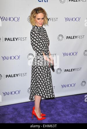 Los Angeles, California, USA. 15th Mar, 2015. Sarah Paulson at arrivals for 32nd Annual PALEYFEST Closing Night Presentation: FX's AMERICAN HORROR STORY: FREAK SHOW, The Dolby Theatre at Hollywood and Highland Center, Los Angeles, CA March 15, 2015. Credit:  Dee Cercone/Everett Collection/Alamy Live News Stock Photo