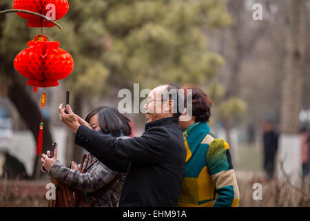 Chinese temple fair Stock Photo