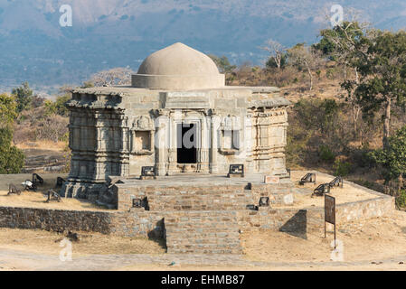 Jain Temple at Kumbhalgarh Fort, Rajasthan, India Stock Photo