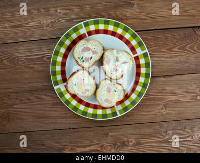 Jagerwecken - German hunting roll. sandwich Stock Photo