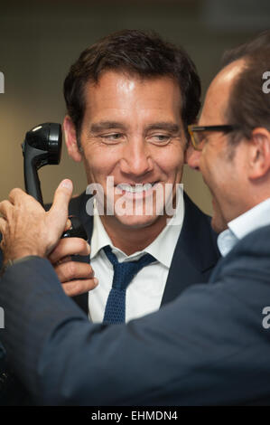 BGC Partners Charity Day held at Canary Wharf. Featuring: Clive Owen Where: London, United Kingdom When: 11 Sep 2014 Stock Photo