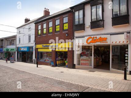 town centre shops shopping hinckley leicestershire Stock Photo