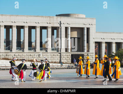 Asia, Republic of Korea, South Korea, Seoul, Seoul War memorial, Honour Guard ceremony Stock Photo