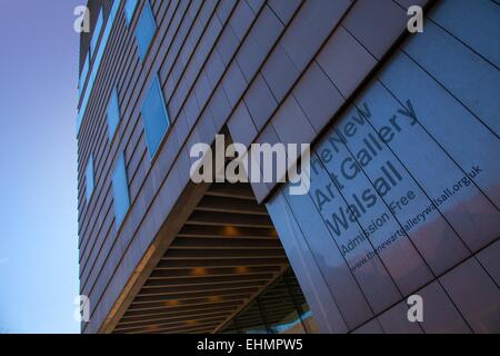 Walsall Art Gallery, modern architecture, new art gallery, now facing closure Stock Photo