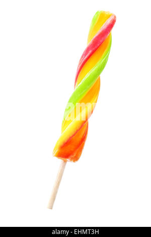 twisted popsicle isolated on white Stock Photo