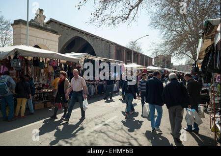 Porta Portese Rome Porta Portese Flea Market, Rome, Lazio, Italy Stock Photo - Alamy
