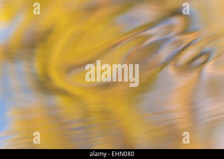 reflections in a creek, abstract, Lapland, Sweden Stock Photo
